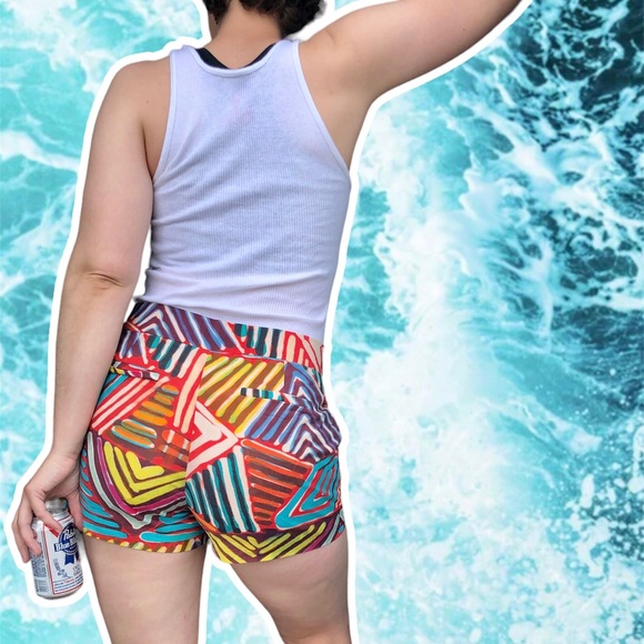 J.Crew Neon 90s Throwback High-Rise Chino Shorts, Size 6 - Picture 1 of 6